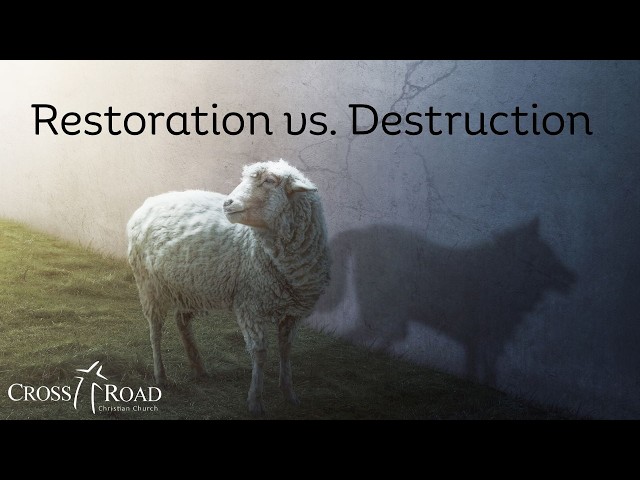 Dishonesty Destroys, Truth Restores. Cross Road Christian Church McKinney, TX Live Stream