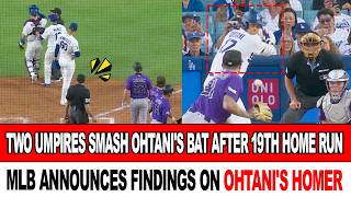 Two Umpires Shatter Ohtani’s Bat After 19th Home Run! MLB Reveals Truth Behind Ohtani’s Home Run