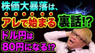 株価大暴落、「アレ」で始まる裏話【ドル円は80円になる？】日経平均暴落とワクチンで売りとヘッジファンドと株の投資家の強気