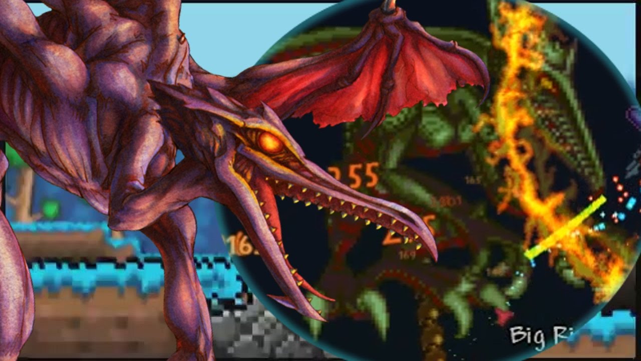 Terraria: Metroid Mod - ALL BOSSES 