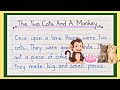 The Two Cats and a Monkey 🐒 | Moral Story
