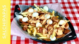 SALCHIPAPAS 🍟How to make COLOMBIAN SALCHIPAPAS 🇨🇴