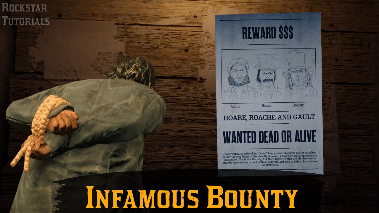 Red Dead Online Infamous Bounty 11 Saint Denis (Hoare, Roache and