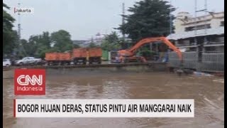 Bogor Hujan Deras, Status Pintu AIr Manggarai Naik