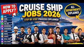 How to Apply for Carnival Cruise Ship Jobs 2026 P-1 | Step-by-Step Guide+ All Departments Explained