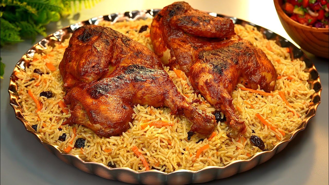 عند دجاجة ومحتارة 🐓 جربي اطبخي بخاري الدجاج اللذيذ والمميز مع سلطة جديدة