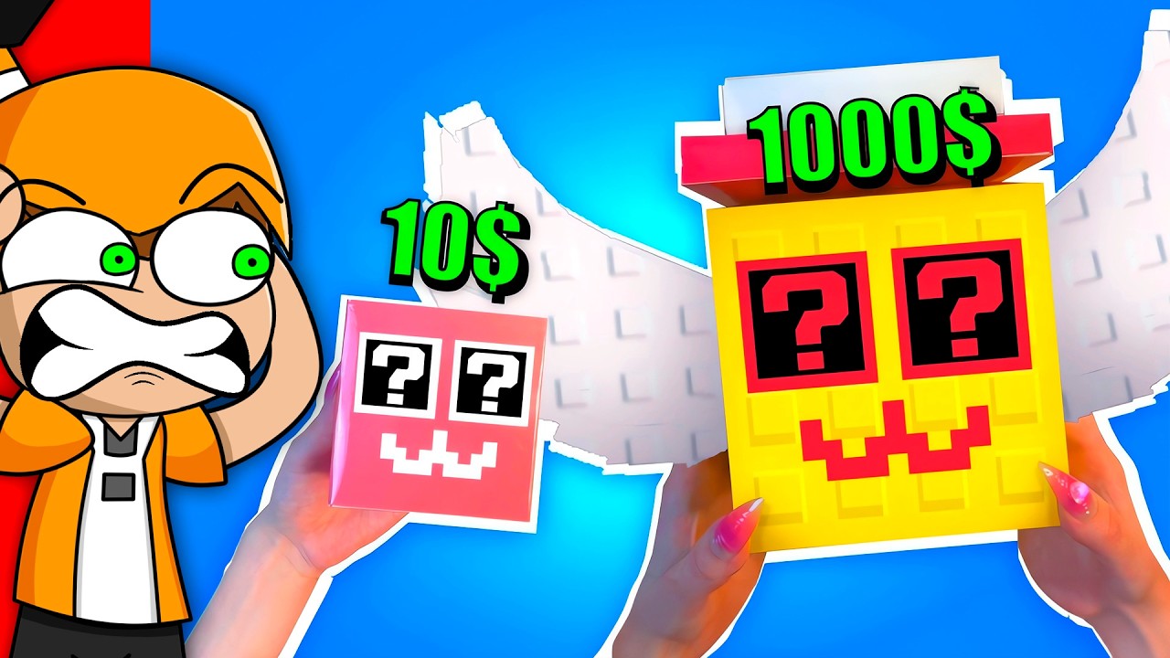$10 VS $1000 LUCKY BLOCKS de ROBA UN BRAINROT | Palmita Reacciona