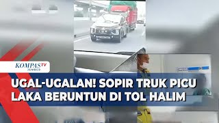 Picu Tabrakan Beruntun di Tol Halim, Sopir Truk Janji Tanggung Jawab