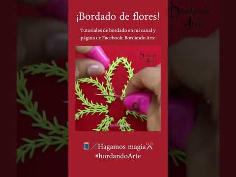 Clases de bordado gratuitas en mi canal y página Bordando Arte.