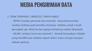 MEDIA PENGIRIMAN DATA