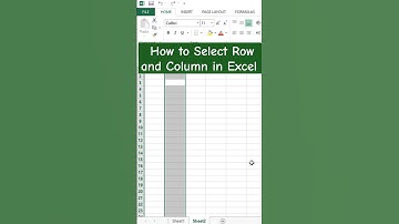How to Select Row and Column in Excel | Shortcut Keys & Easy Tricks #excel #shorts #viral