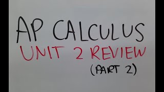 Differentiability and Derivative Practice - AP Calculus Unit 2 Review (Part 2)