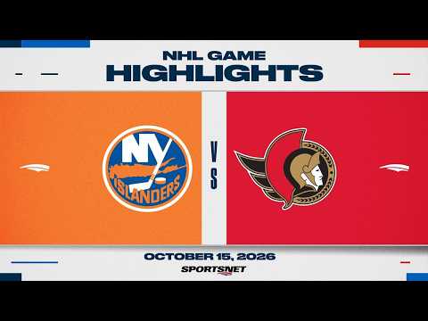 NHL Highlights | Islanders vs. Senators - October 15, 2026