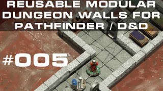 005 - How to Make Reusable 2.5D Dungeon Walls for Pathfinder/D&D