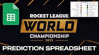 How to Make an RLCS Prediction Spreadsheet | RLCS World Championship Seeding