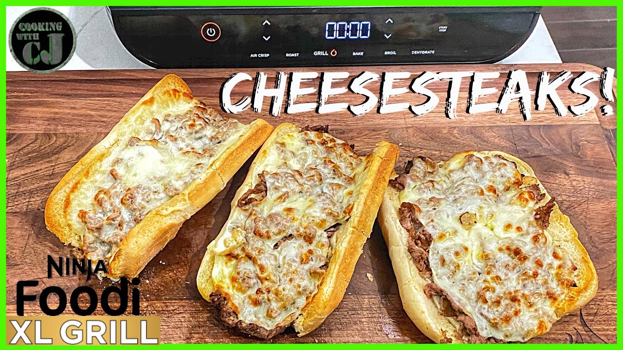 NINJA XL FOODI GRILL CHEESESTEAK SANDWICHES! Ninja Foodi Grill XL