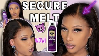 𝐒𝐓𝐑𝐎𝐍𝐆 𝐇𝐎𝐋𝐃 🙅🏽‍♀️ Protect Your Edges ✨Ebin Lace Melt VITAMIN E Spray✨ 𝐌𝐞𝐥𝐭 𝐋𝐚𝐜𝐞 Wig Install