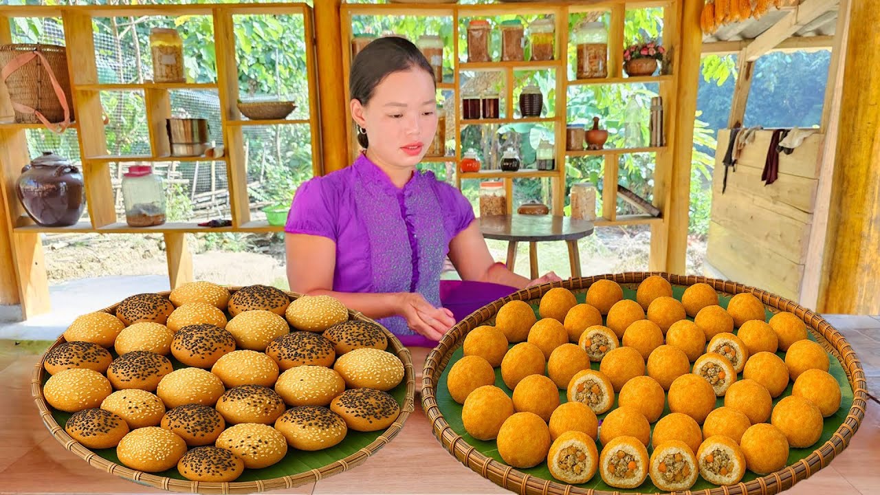 How to Make Fried Sticky Rice with Meat Filling to Sell at the Market - Gardening | Trieu Mai Huong