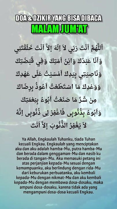 Doa & Dzikir Malam Jumat