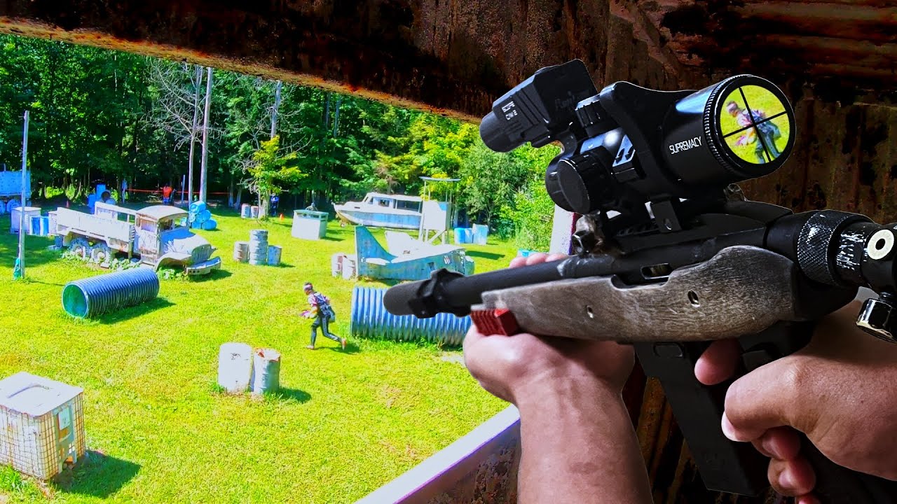 What Happens When a Paintball Sniper Gains the High Ground??   Magfed Paintball