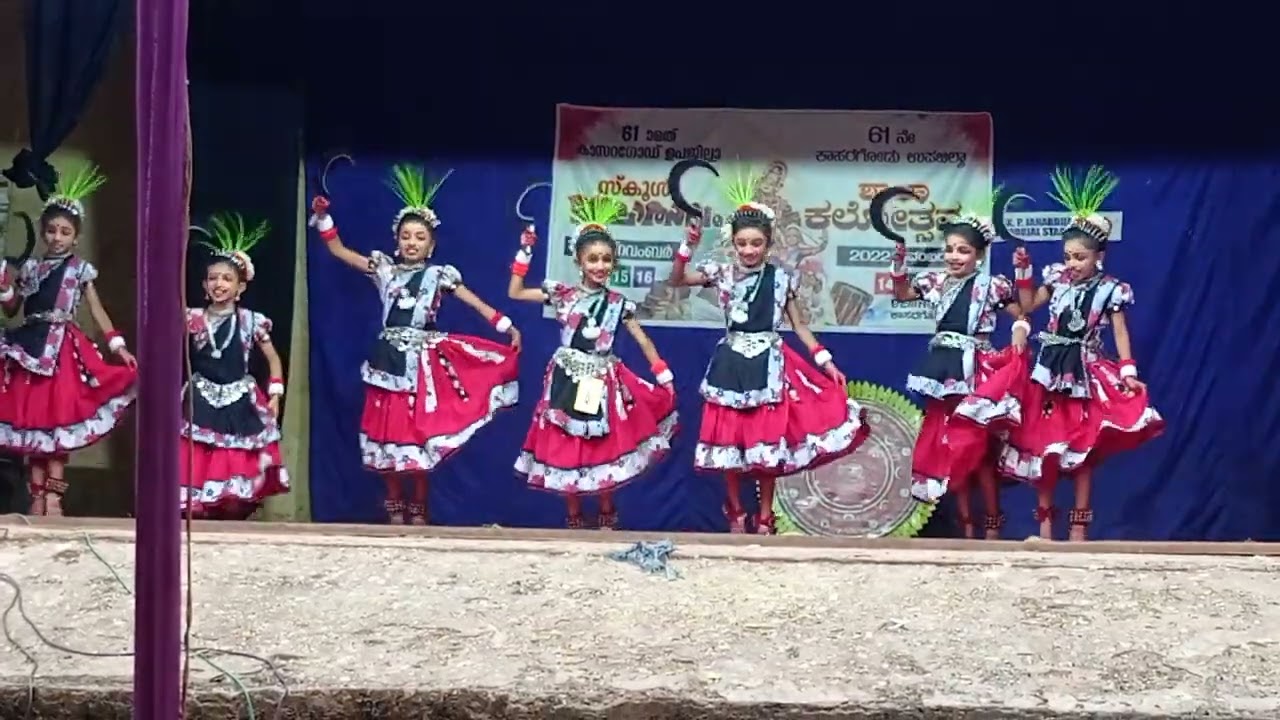Kasaragod Subjilla school kalolsavam..##LP group dance 1st with A grade###