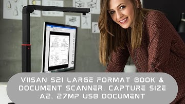 Best VIISAN S21 Scanner - Large Format Book & Document Scanner, Capture Size A2 - Windows & macOS.