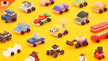 Lego Disney Pixar Cars 2 Mini Vehicles (Tutorial)