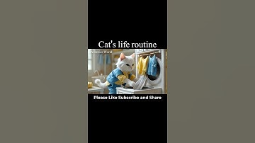 🐾 A Day in the Life of a Cat | Cute and Funny Moments! 🐱 #hastoriesworld