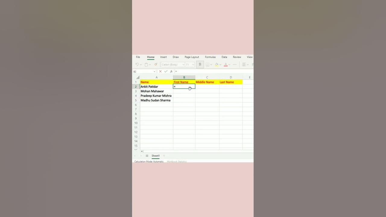 Textsplit formula in excel shorts excel exceltricks maths 