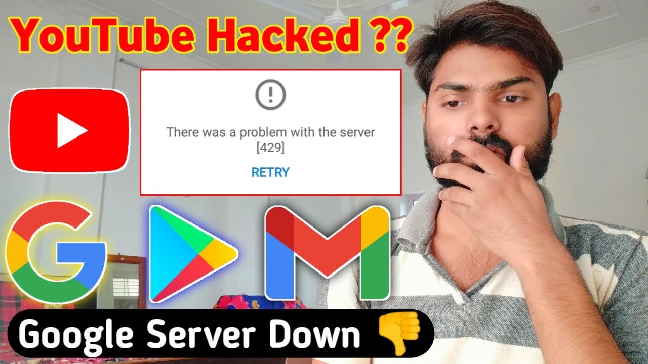 YouTube Server Down There was a problem with the server [503] Google, Gmail, Store not