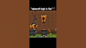 Minecraft Logic moment #minecraft #shorts