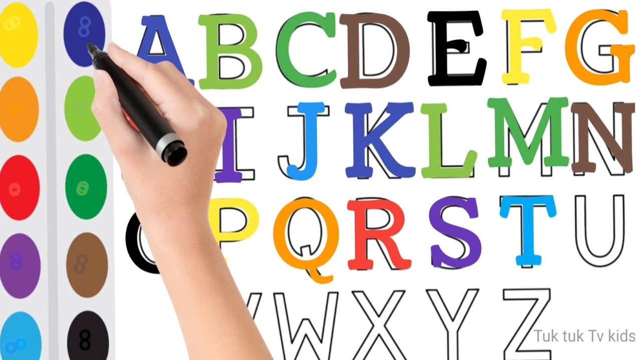 A for Apple B for Ball | ABCD alphabets | ABCD learning video | ए फॉर ...