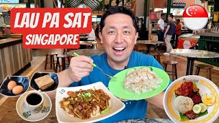 My Favorite Singapore Dishes at Lau Pa Sat Hawker Centre! 🇸🇬 Singapore Street Food!