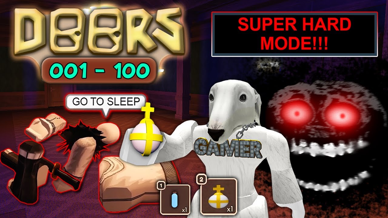 Doors SUPER HARD MODE Door 1 to 100 Solo (Full Walkthrough) [Roblox] YouTube