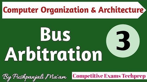 Bus Arbitration in COA in Hindi || Computer Organization and Architecture || B.Tech | BCA
