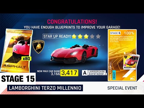 asphalt-9-|-opening-80-lamborghini-aventador-j-packs-+-stage-15