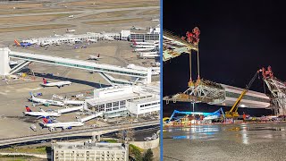 This Bridge Was Lifted Above a Live Airport
