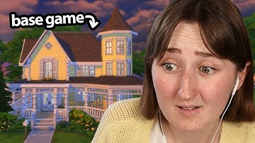 building a *FANCY* base game house in the sims! (Streamed 4/21/25)