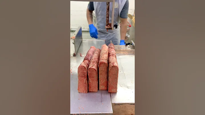 Lungs Meat Cutting Frying Skills Machine Export Mea Frozen Lungs #shorts