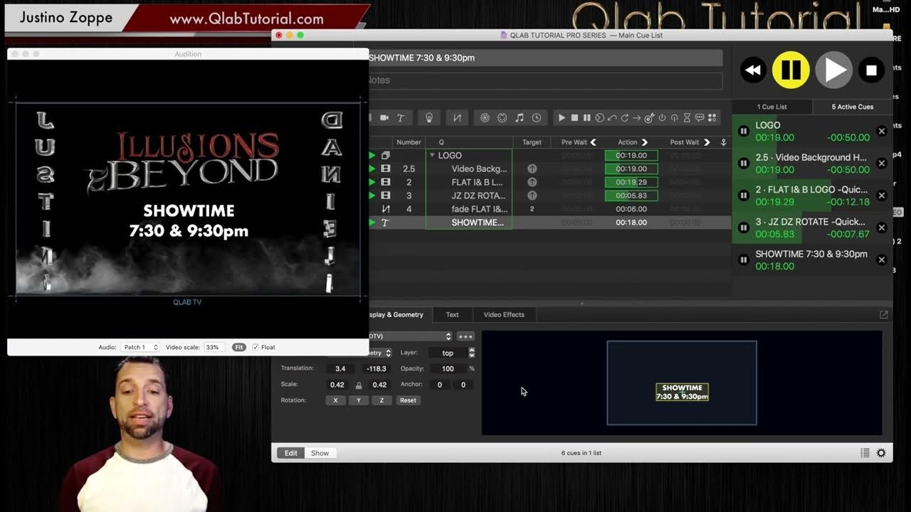 Text Cues Qlab Tutorial (Pro Series) YouTube