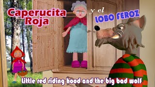 Caperucita Roja y el LOBO FEROZ en Ingles Español