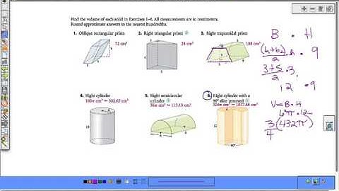 10.3 Volume of Pyramids and Cones