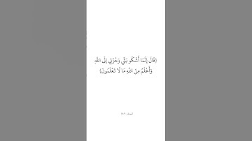 سورة يوسف (٨٦) _ الشيخ المنشاوي