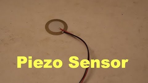 Arduino and the Piezo electric effect