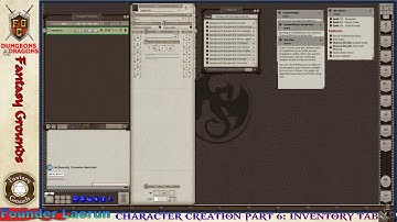 FGC Presents: FG Unity Beta Character Creation 101- Part 6: Inventory Tab