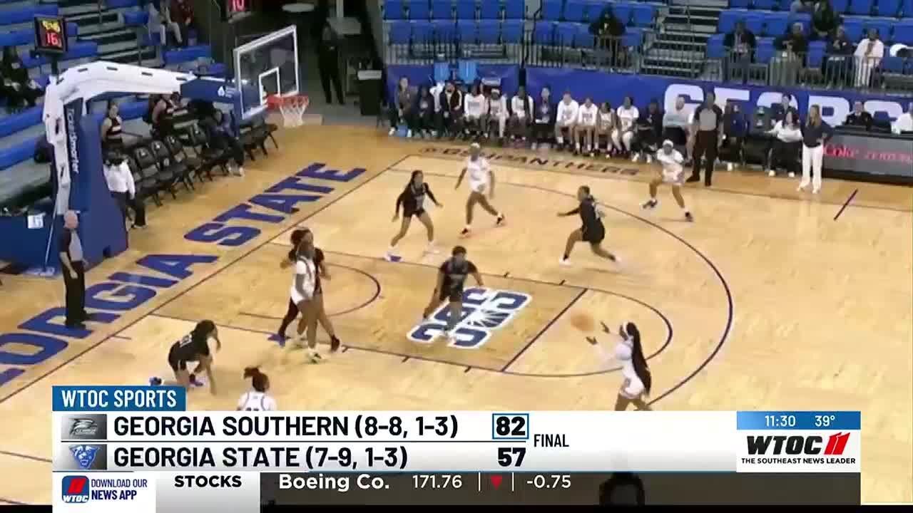 Eagles split Wednesday doubleheader with Panthers in Atlanta - YouTube