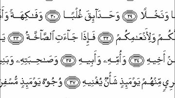 سورة عبس ( عبدالرحمن السديس )