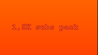 1,5k Sub Pack | Sticknodes
