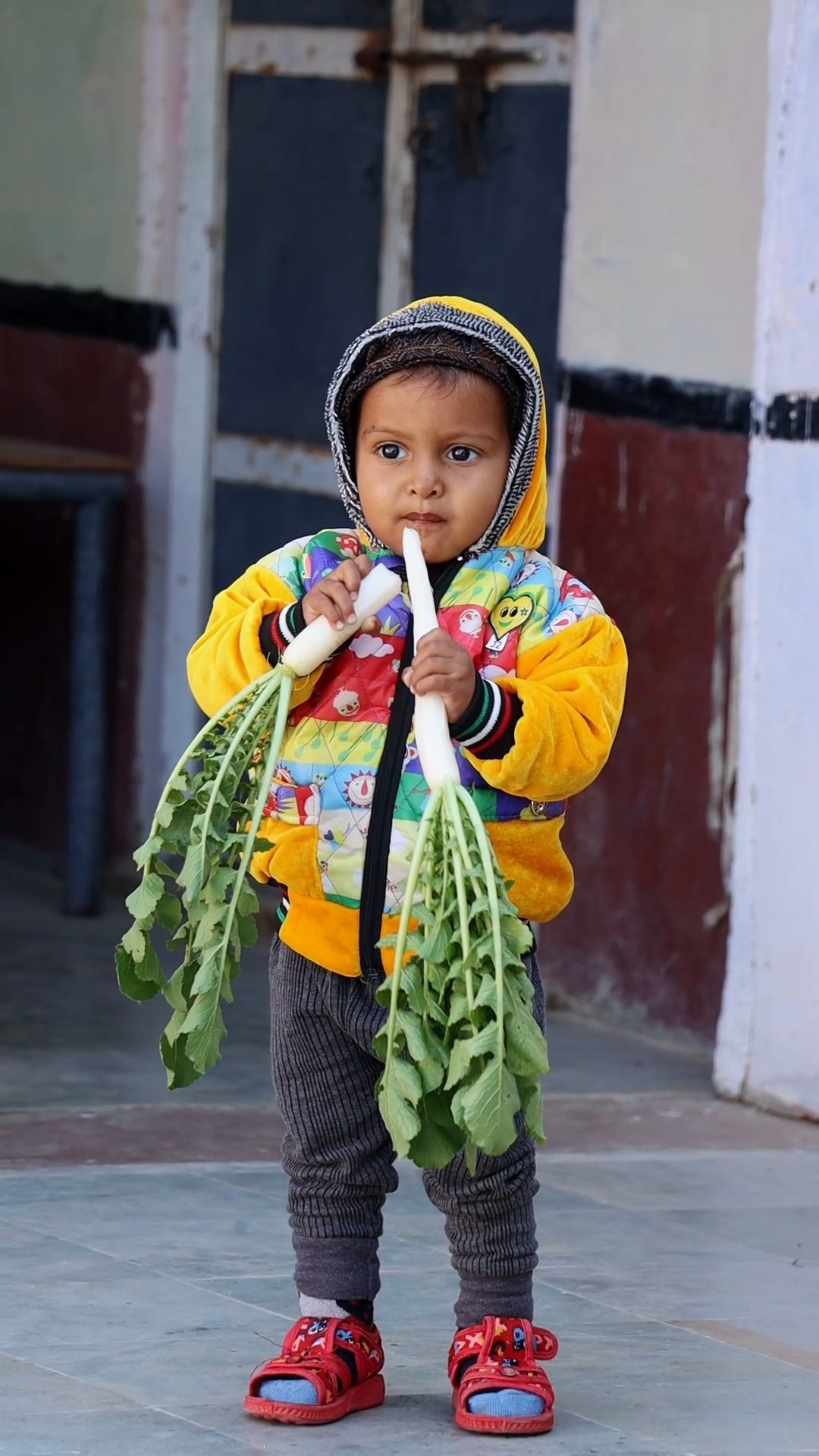 Rudra ko Radish (मूली) ? khani hai #shorts #radish #maa #viral