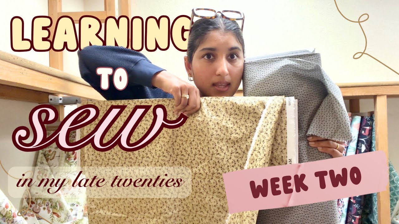 Beginner Sewing Vlog | Week 2 (Fabric Stores + My First Project)